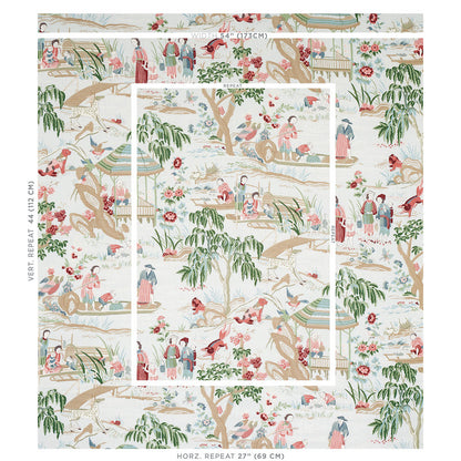 SCHUMACHER  SCHUMACHER CLASSICS YANGTZE RIVER PRINTS PRINTS AQUA   - 176773