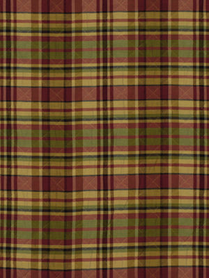 Robert Allen Quilted Plaid | Pomegranate  Upholstery     - 176782