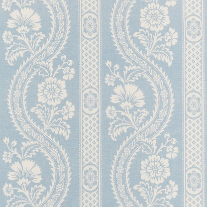 SCHUMACHER FABRIC  FRENCH REVOLUTION VERSAILLES   BLUE   - 176950
