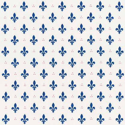 SCHUMACHER  FRENCH REVOLUTION FLEUR DE LIS   Bleu & Rouge   - 176961