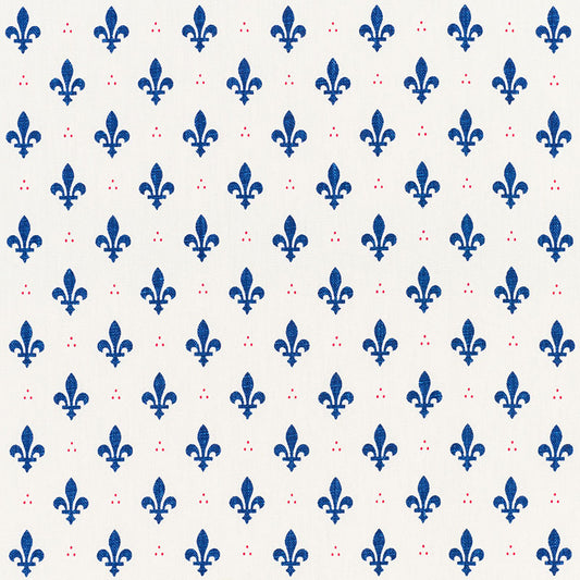 SCHUMACHER  FRENCH REVOLUTION FLEUR DE LIS   Bleu & Rouge   - 176961