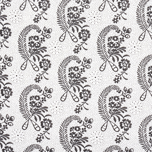 SCHUMACHER  WALLFLOWERS MILLICENT PRINTS PRINTS BLACKWORK   - 177211