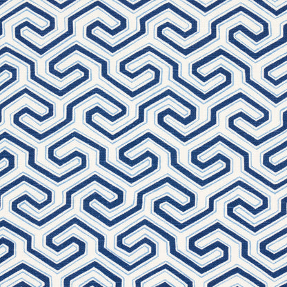 SCHUMACHER  ORIENT EXPRESS MING FRET PRINT PRINTS PRINTS BLUE   - 177280