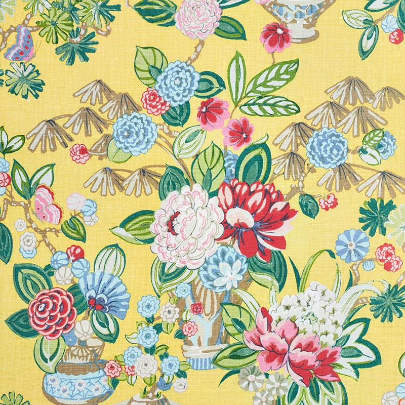 SCHUMACHER  ORIENT EXPRESS BOUQUET CHINOIS PRINTS PRINTS YELLOW   - 177290