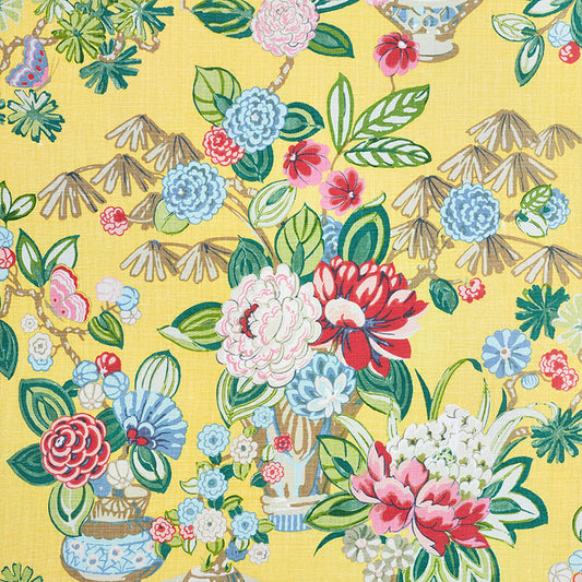 SCHUMACHER  ORIENT EXPRESS BOUQUET CHINOIS PRINTS PRINTS YELLOW   - 177290
