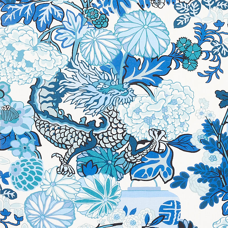 SCHUMACHER  INDOOR/OUTDOOR: PRINTS & WOVENS CHIANG MAI INDOOR/OUTDOOR PRINTS PRINTS CHINA BLUE   - 177311