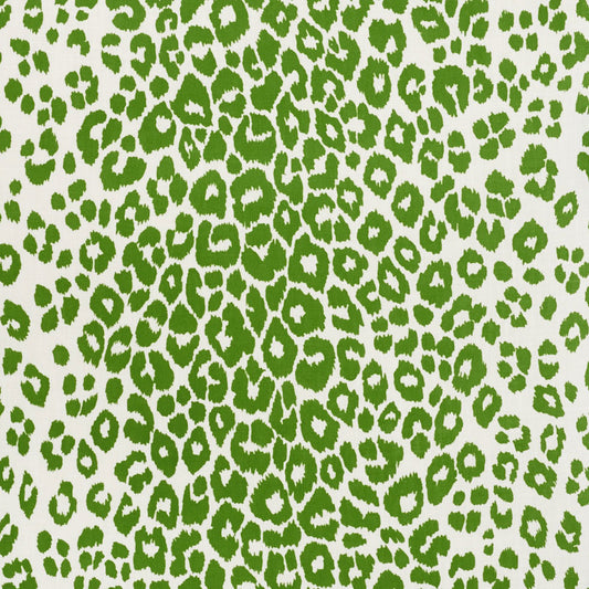 SCHUMACHER  INDOOR/OUTDOOR: PRINTS & WOVENS ICONIC LEOPARD INDOOR/OUTDOOR PRINTS,HIGH PERFORMANCE,INDOOR/OUTDOOR PRINTS,HIGH PERFORMANCE,INDOOR/OUTDOOR GREEN   - 177322