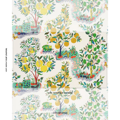 SCHUMACHER FABRIC  INDOOR/OUTDOOR: PRINTS & WOVENS CITRUS GARDEN INDOOR/OUTDOOR   PRIMARY   - 177330