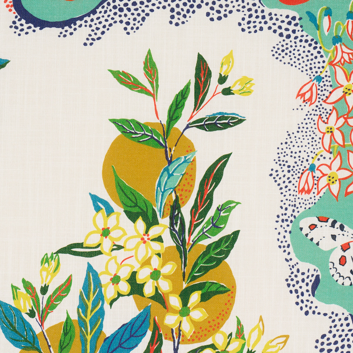 SCHUMACHER FABRIC  INDOOR/OUTDOOR: PRINTS & WOVENS CITRUS GARDEN INDOOR/OUTDOOR   PRIMARY   - 177330