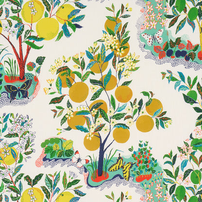 SCHUMACHER FABRIC  INDOOR/OUTDOOR: PRINTS & WOVENS CITRUS GARDEN INDOOR/OUTDOOR   PRIMARY   - 177330