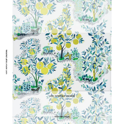 SCHUMACHER FABRIC  INDOOR/OUTDOOR: PRINTS & WOVENS CITRUS GARDEN INDOOR/OUTDOOR   POOL   - 177331