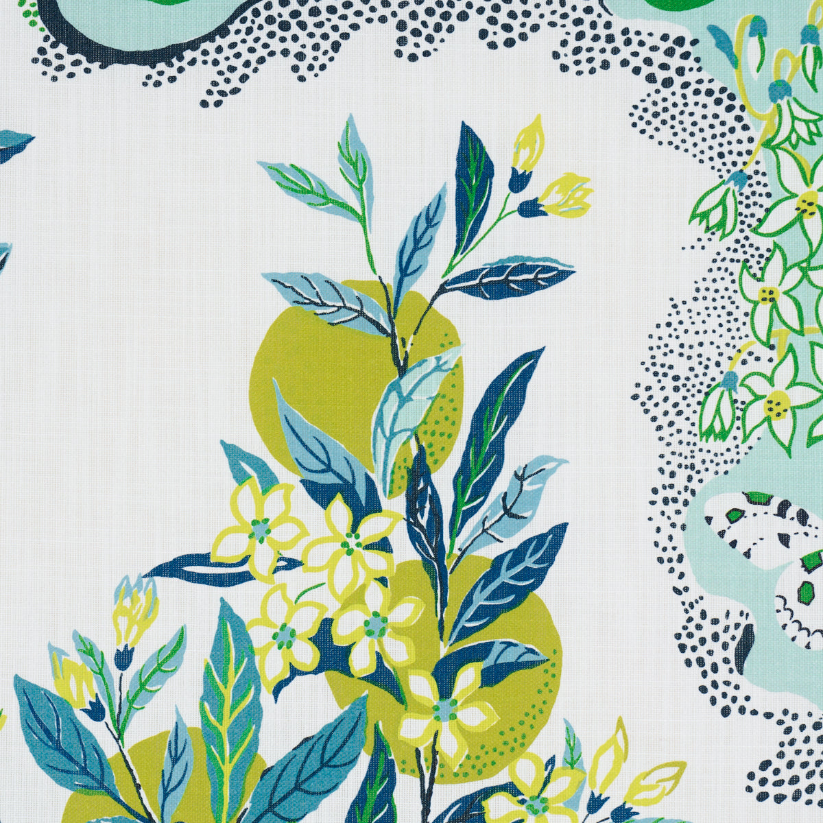 SCHUMACHER FABRIC  INDOOR/OUTDOOR: PRINTS & WOVENS CITRUS GARDEN INDOOR/OUTDOOR   POOL   - 177331