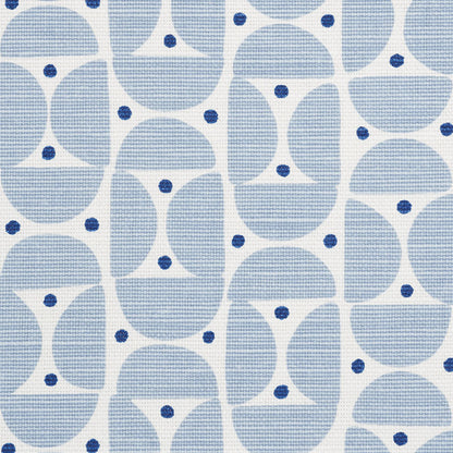 SCHUMACHER FABRIC  AU NATUREL MEZZA LUNA   SKY   - 177361