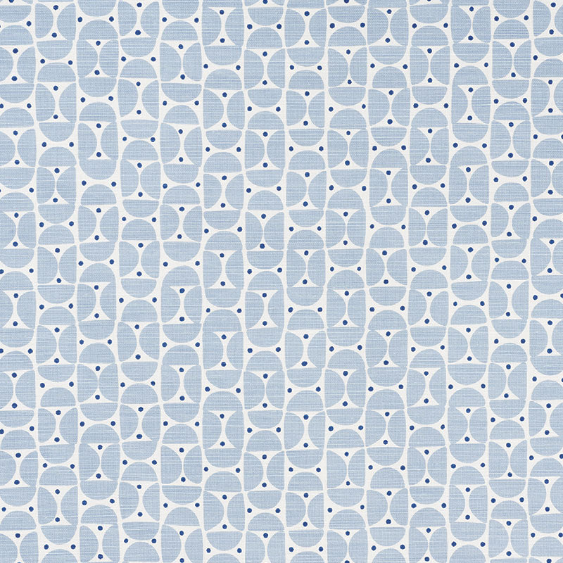 SCHUMACHER FABRIC  AU NATUREL MEZZA LUNA   SKY   - 177361