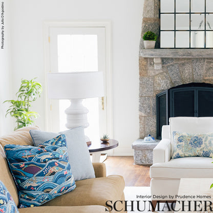 SCHUMACHER FABRIC  SCHUMACHER FABRIC CLASSICS ROLLING HILLS   BLUES   - 177380