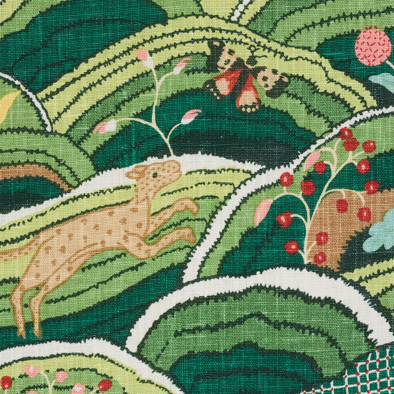 SCHUMACHER FABRIC  SCHUMACHER FABRIC CLASSICS ROLLING HILLS   GREEN   - 177381