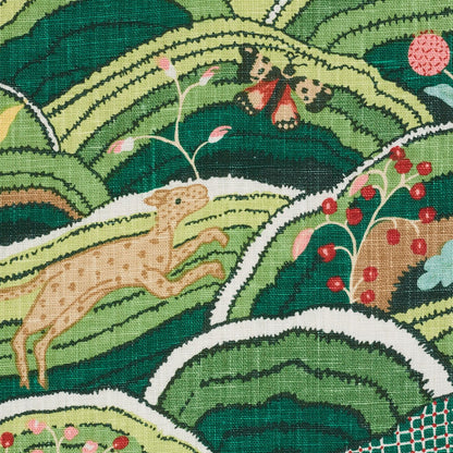 SCHUMACHER FABRIC  SCHUMACHER FABRIC CLASSICS ROLLING HILLS   GREEN   - 177381