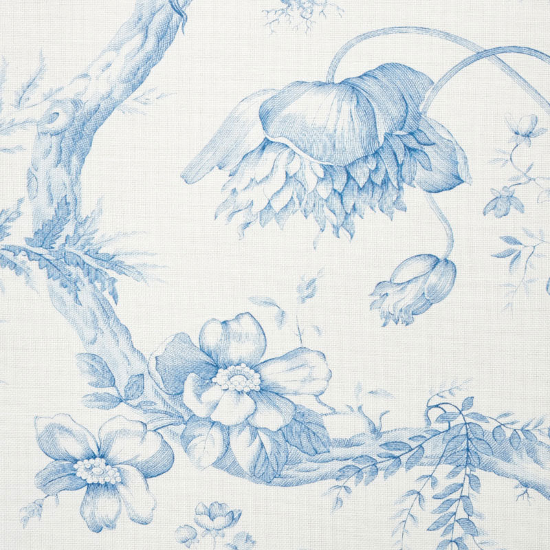 SCHUMACHER  SCHUMACHER CLASSICS TOILE DE FLEURS PRINTS PRINTS DELFT   - 177400