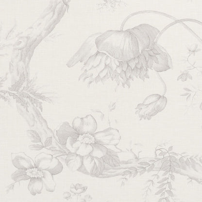 SCHUMACHER  SCHUMACHER CLASSICS TOILE DE FLEURS PRINTS PRINTS GRISAILLE   - 177401