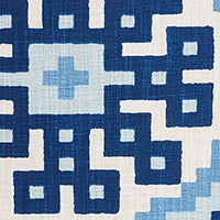 SCHUMACHER  HAPPY TOGETHER PALMETTO PRINT   Ocean   - 177451