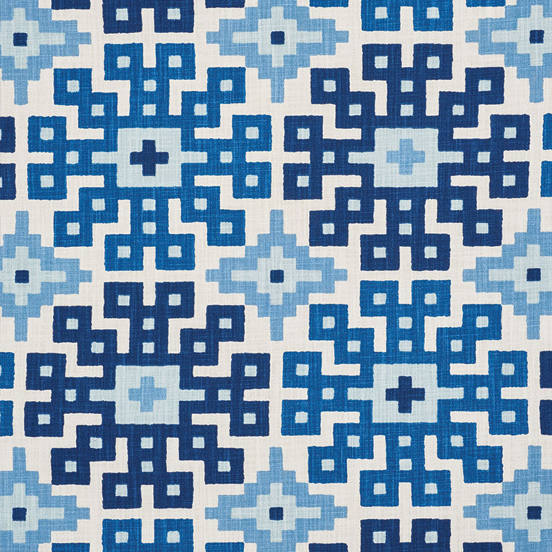 SCHUMACHER  HAPPY TOGETHER PALMETTO PRINT   Ocean   - 177451