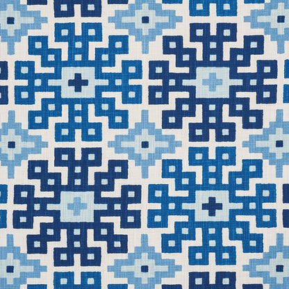SCHUMACHER  HAPPY TOGETHER PALMETTO PRINT   Ocean   - 177451