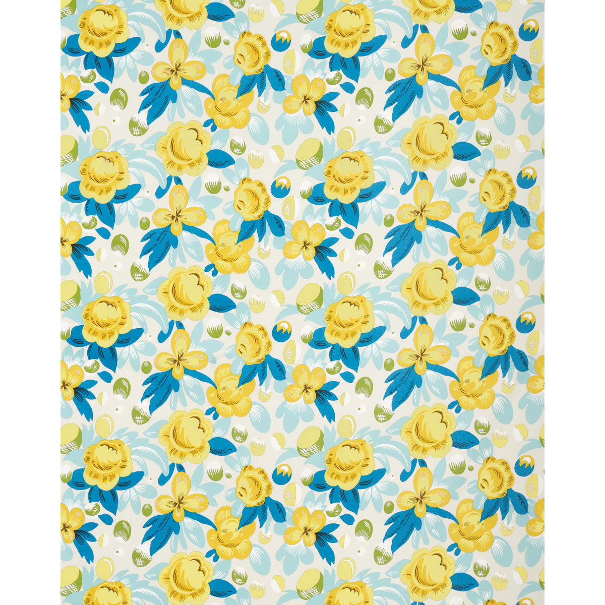 SCHUMACHER  FASHION FORWARD JUIN PRINTS PRINTS CITRON , PEACOCK   - 177532