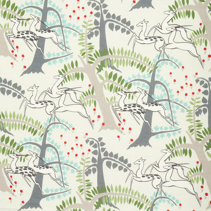 SCHUMACHER FABRIC  FASHION FORWARD ANTELOPES   IVORY   - 177571