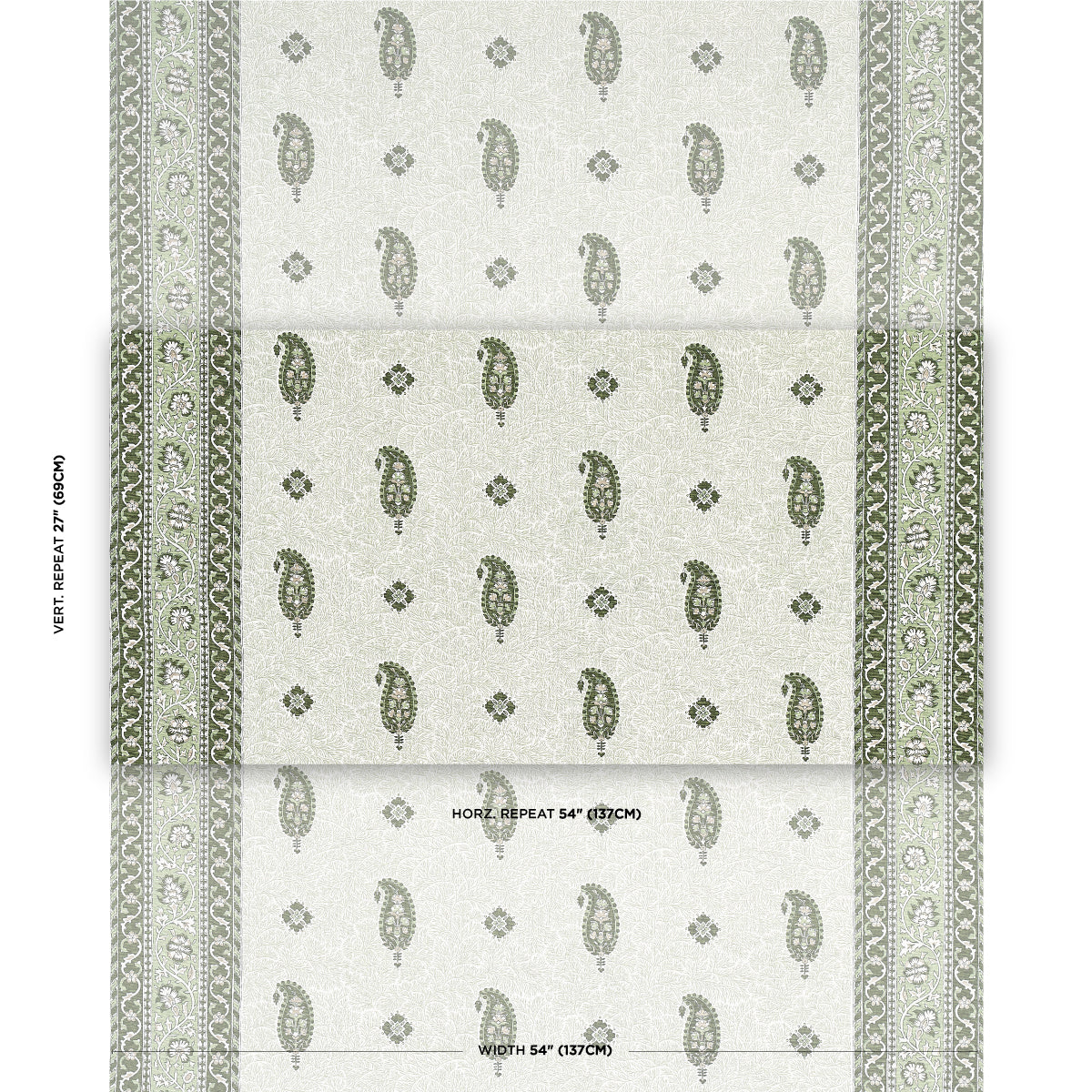 SCHUMACHER  MARK D. SIKES OJAI PAISLEY   Leaf Green   - 177614