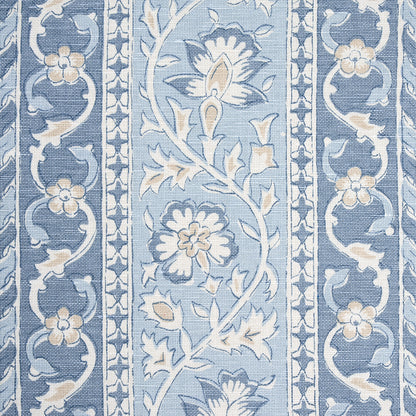 SCHUMACHER FABRIC  MARK D. SIKES OJAI PAISLEY   CHINA BLUE   - 177615