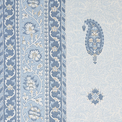 SCHUMACHER FABRIC  MARK D. SIKES OJAI PAISLEY   CHINA BLUE   - 177615