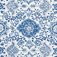 SCHUMACHER  MARK D. SIKES MONTECITO FLORAL   Indigo   - 177620