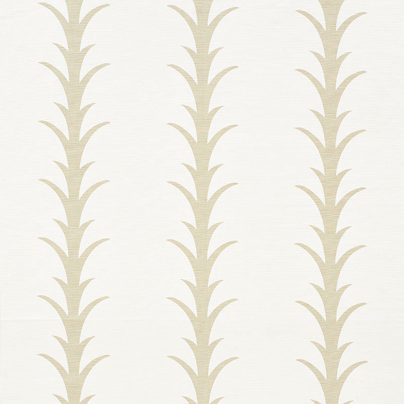 SCHUMACHER FABRIC  CELERIE KEMBLE ACANTHUS STRIPE   SAND   - 177630
