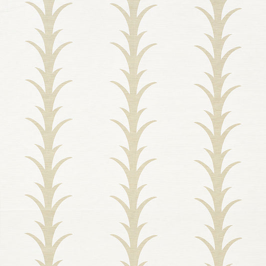 SCHUMACHER FABRIC  CELERIE KEMBLE ACANTHUS STRIPE   SAND   - 177630