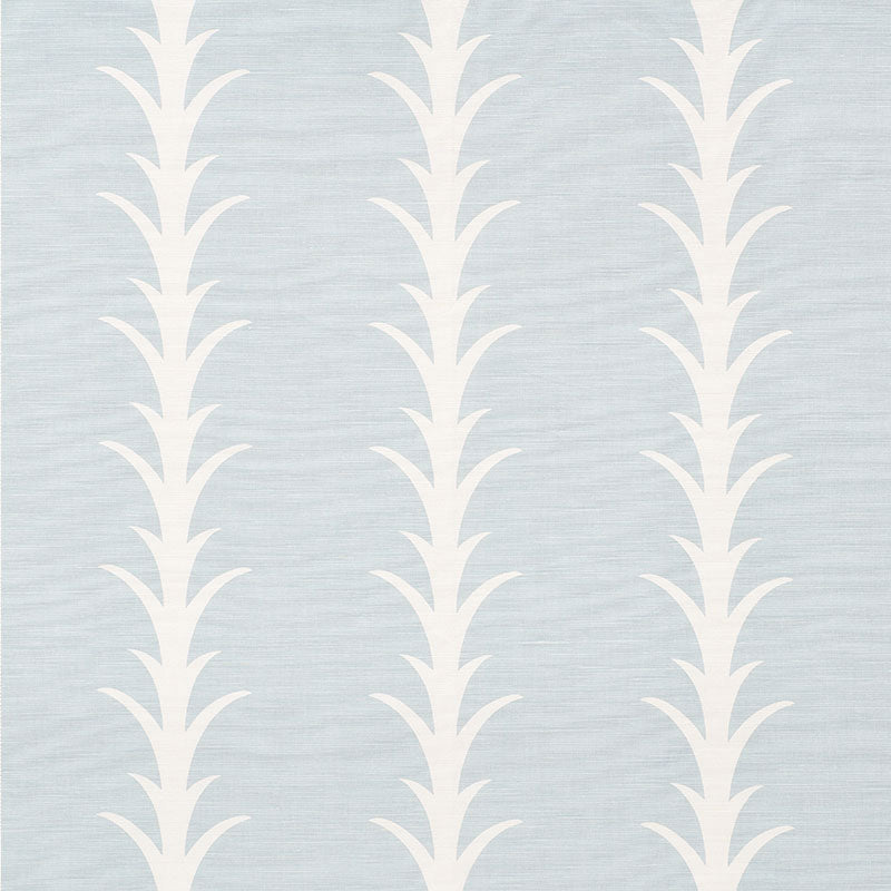 SCHUMACHER FABRIC  CELERIE KEMBLE ACANTHUS STRIPE   SKY   - 177633