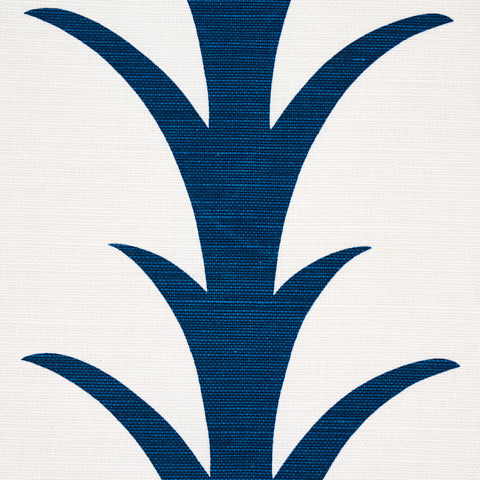 SCHUMACHER  MOON RIVER ACANTHUS STRIPE   Navy   - 177635