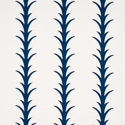 SCHUMACHER  MOON RIVER ACANTHUS STRIPE   Navy   - 177635