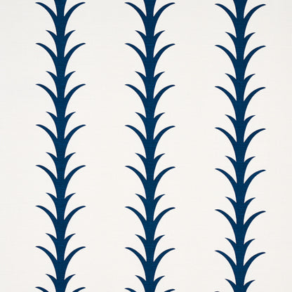 SCHUMACHER  MOON RIVER ACANTHUS STRIPE   Navy   - 177635