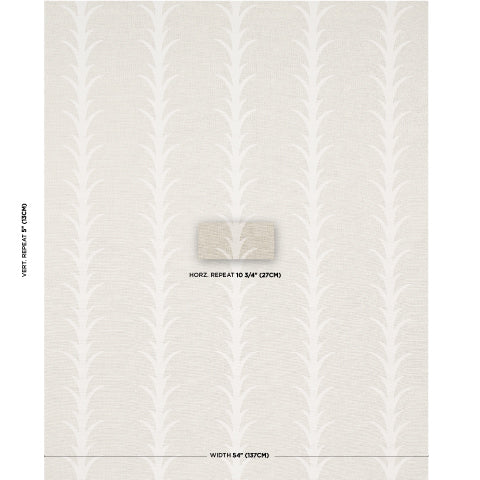 SCHUMACHER  MOON RIVER ACANTHUS STRIPE   Natural   - 177636