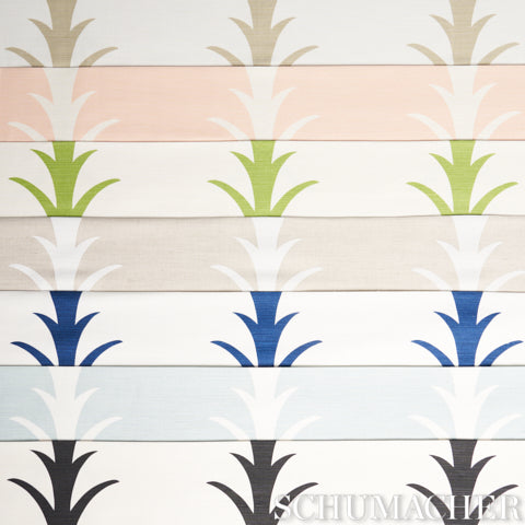 SCHUMACHER  MOON RIVER ACANTHUS STRIPE   Natural   - 177636