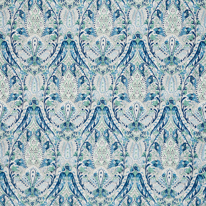SCHUMACHER  OTTOMAN CHIC LAYLA PAISLEY PRINTS PRINTS BLUE , GREEN   - 177671