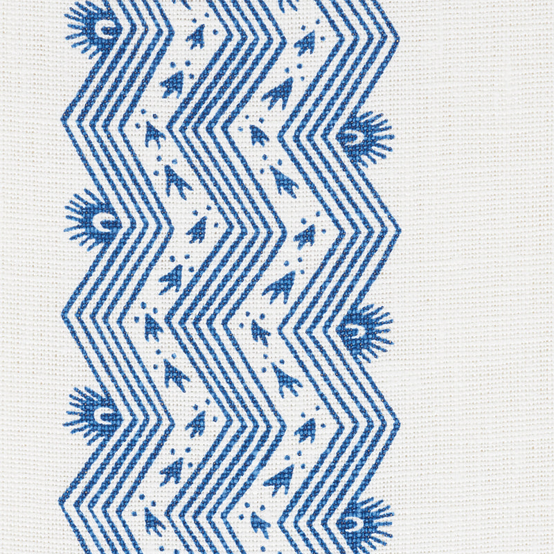 SCHUMACHER  CHAMBRAY NAUSET STRIPE   Indigo   - 177700