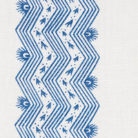 SCHUMACHER  CHAMBRAY NAUSET STRIPE   Indigo   - 177700