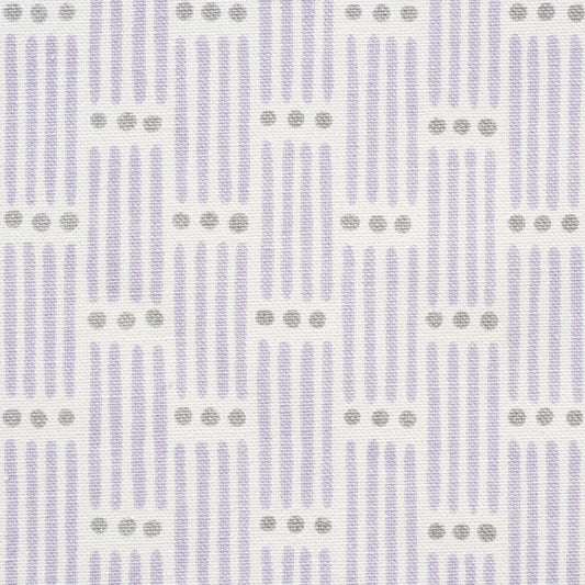 SCHUMACHER FABRIC  EASY ELEMENTS DOTTED STRIPE   LILAC   - 177712