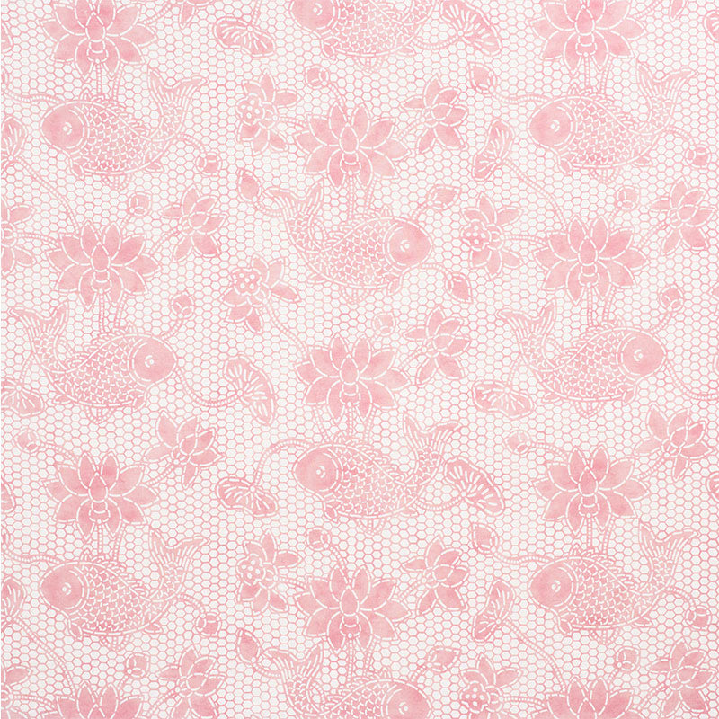 SCHUMACHER  SOPHISTICATED NAUTICAL LOTUS BATIK PRINTS PRINTS PINK   - 177792