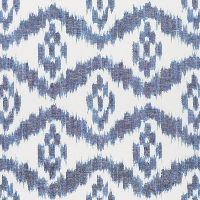 SCHUMACHER  IKAT MADAKET IKAT PATTERN WOVENS PATTERN WOVENS INDIGO   - 177820