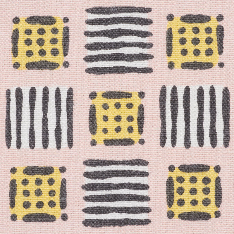 SCHUMACHER  CELERIE KEMBLE MOTTLEY GRID   Pink Lemonade   - 177861