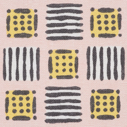SCHUMACHER  CELERIE KEMBLE MOTTLEY GRID   Pink Lemonade   - 177861