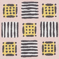 SCHUMACHER  CELERIE KEMBLE MOTTLEY GRID   Pink Lemonade   - 177861