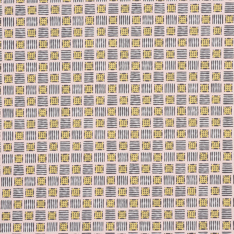 SCHUMACHER  CELERIE KEMBLE MOTTLEY GRID   Pink Lemonade   - 177861